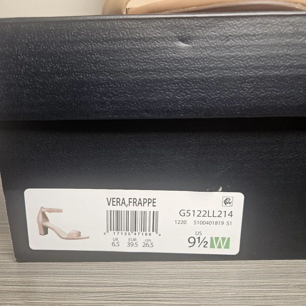 Naturalizer Vera Dress Sandal Size 9.5 Wide Frappe in box Leather Dress Sandal - Picture 11 of 11